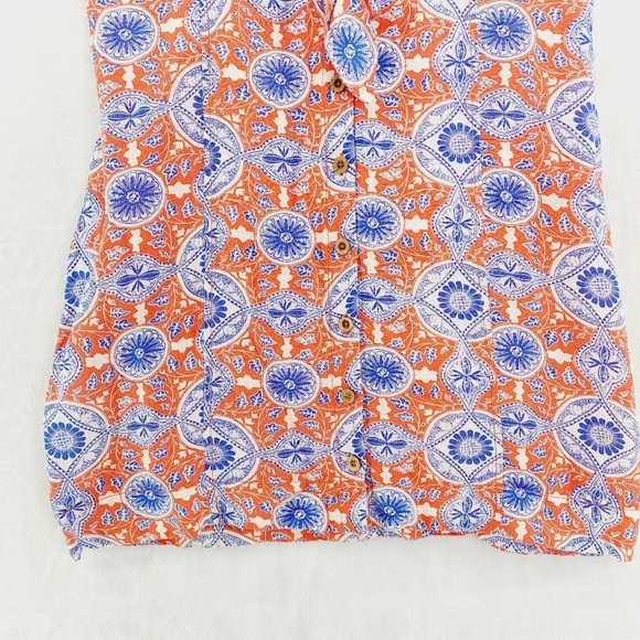 Maeve For Anthropologie Linen Viscose Floral SlimMini Dress Blue In Motif NWOT S - Picture 10 of 16